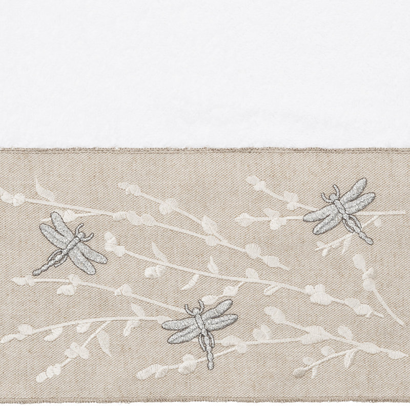 100% Turkish Cotton Braelyn Bath Towel, White