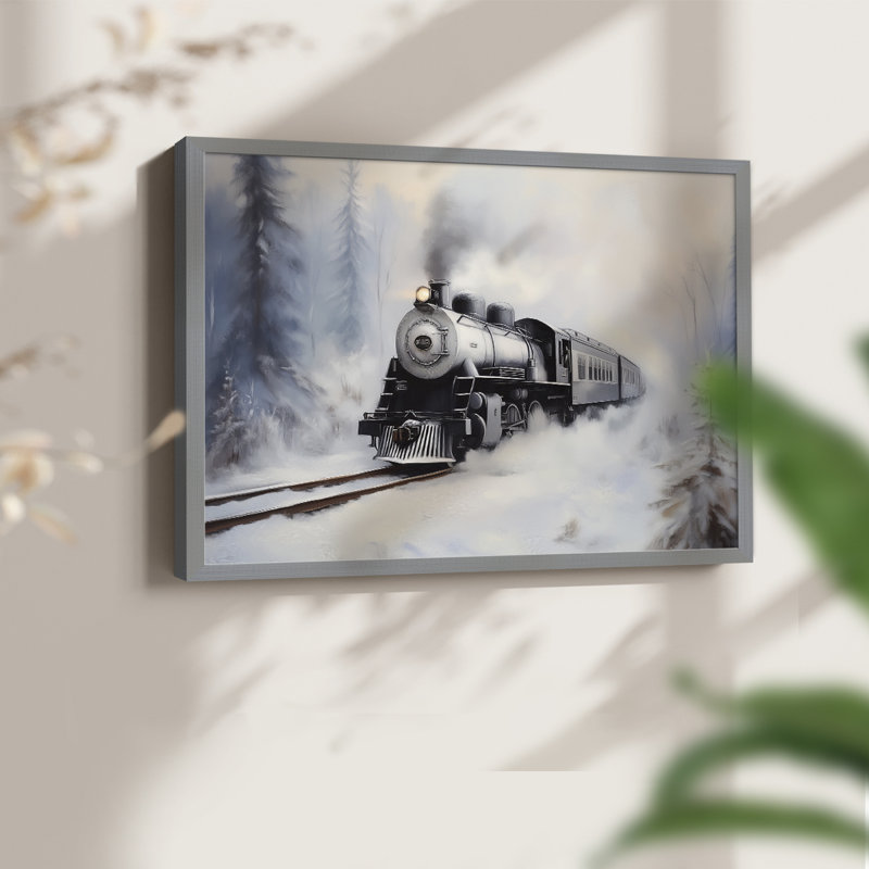 Chirstmas Art-CMIII - Reproduction encadrée - Restickable, H 22 po x l 28 po, Gris