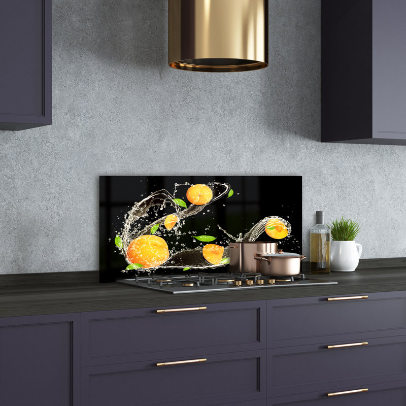 Luissa 50cm W x 100cm L Glass Peel and Stick Panel