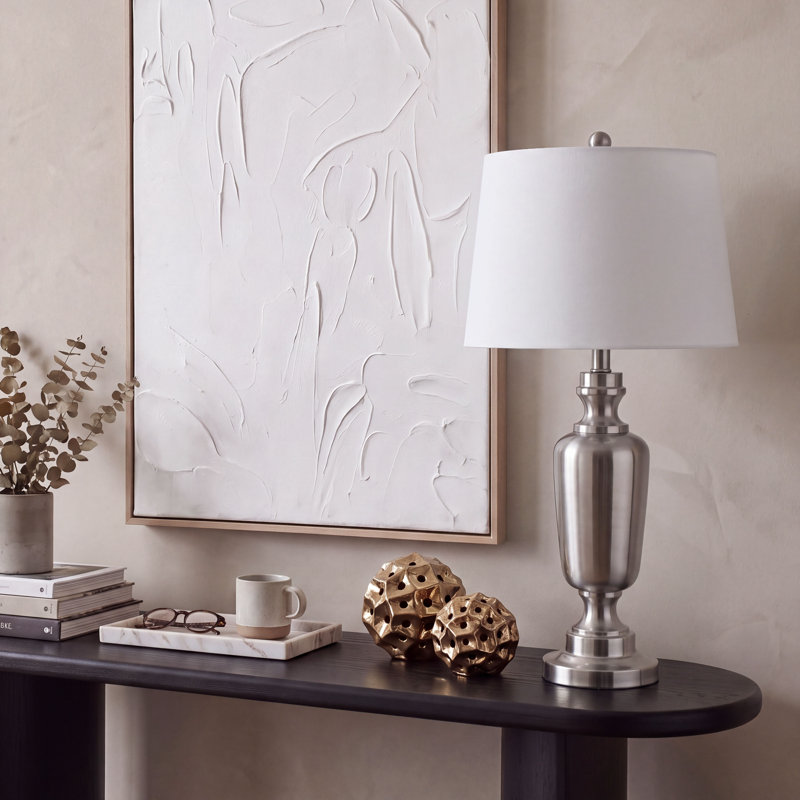 Navilas Metal Table Lamp, Nickel