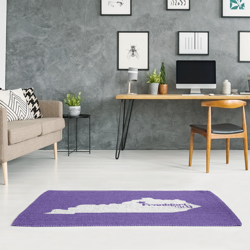 Tapis de zone mauve frankfort kentucky, Rectangle 5 pi x 7 pi, Oui
