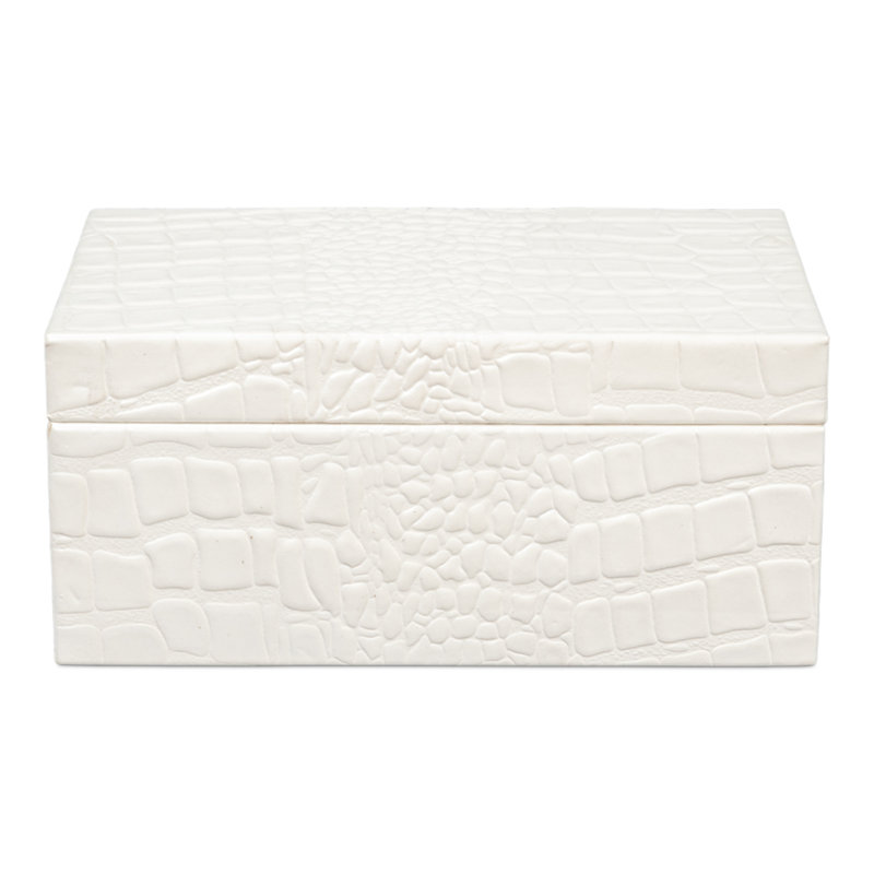 Shagreen Handmade Decorative Box, Ivory