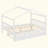 Wooden House Bed With Twin Size Trundle-771733515-771733514