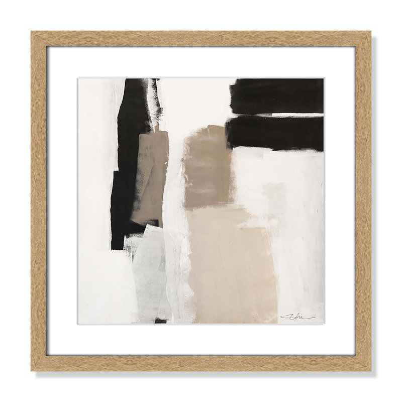 Earth Scapes II-A Print by Casa Fine Arts, 17" H x 17" W x 0.75" D, Natural Box Framed