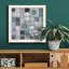 Papillon sur bleu - Reproduction d'art sur toile encadrée-1122880576-1122880753