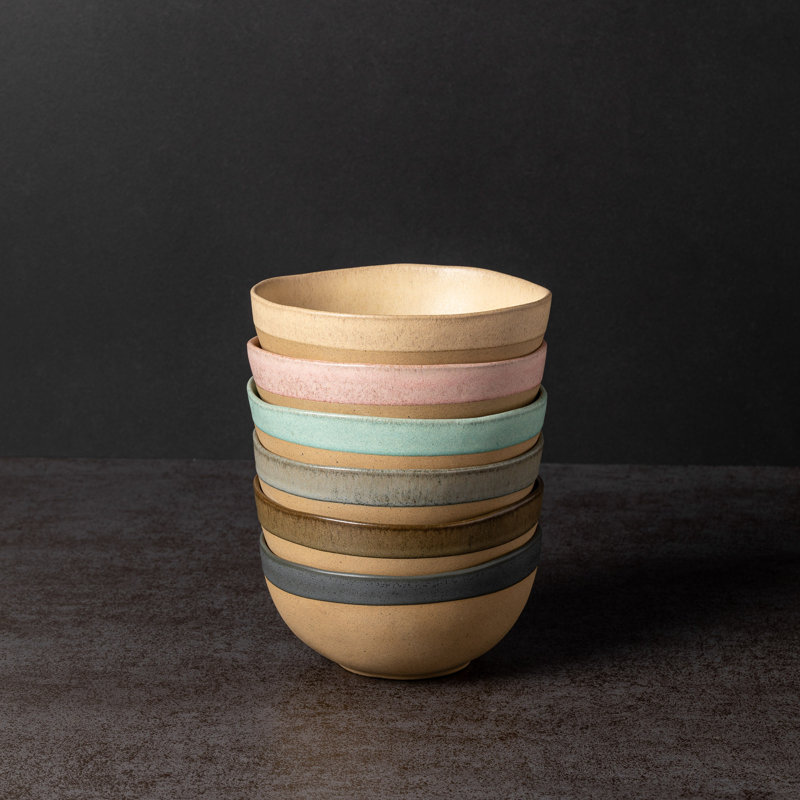 Arenito Handmade Stoneware Cereal Bowl, Charcoal Gray