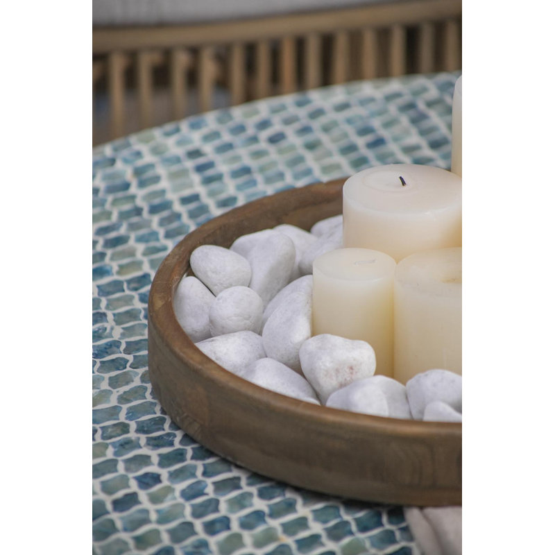 White Natural Stone Decorative Pebbles Set of 6