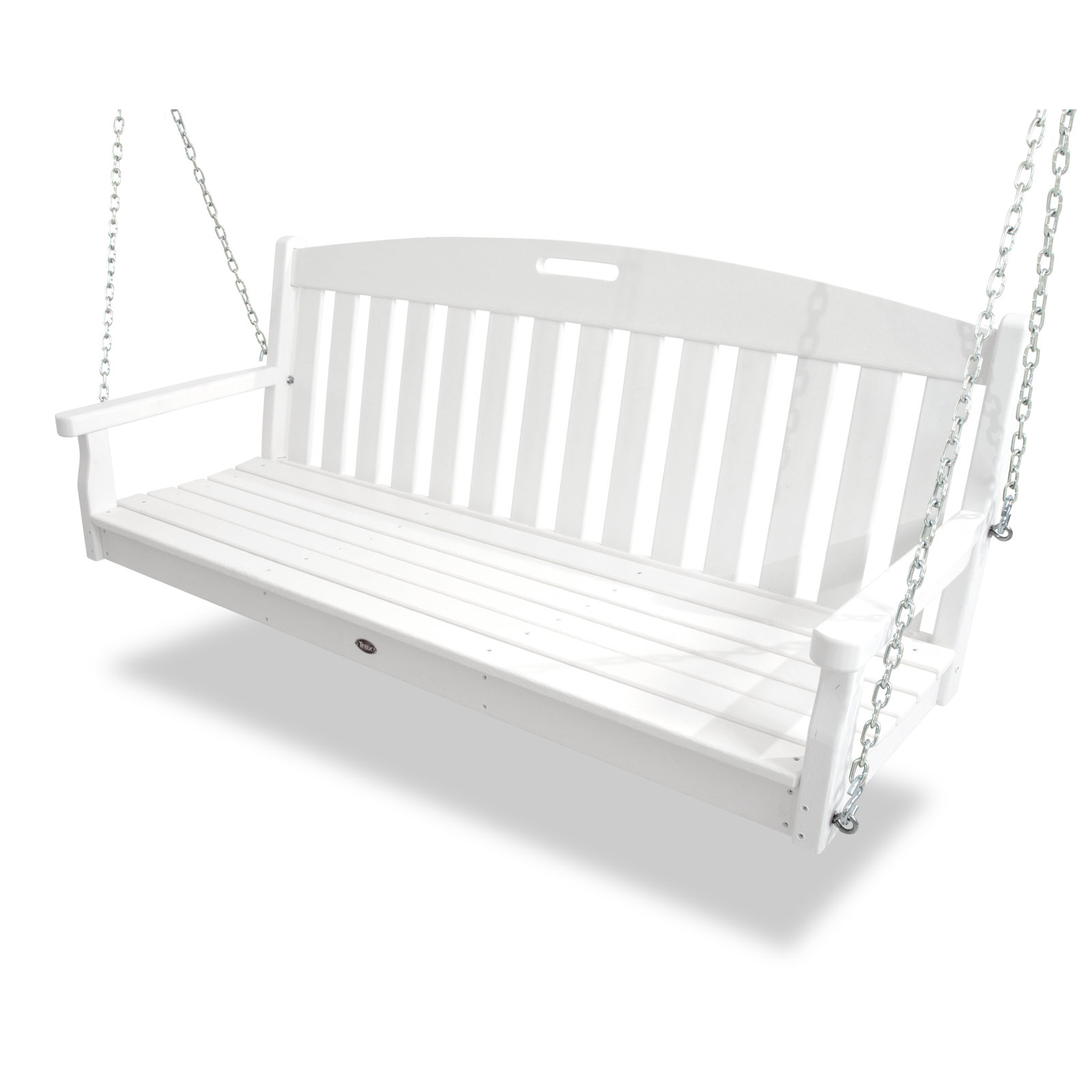 POLYWOOD Yacht Club 60" Swing, Classic White