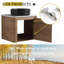 Meuble-lavabo mural 60 po avec lavabo d'art en céramique et 1 tablette de rangement, porte à fermeture en douceur, emballage KD, contreplaqué-998368138