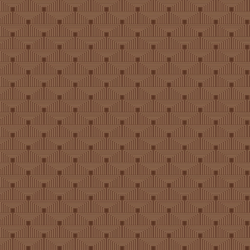 Nicely Boutique Collection Metallic Geometric Key 10.05m x 53cm Wallpaper Roll, Orange