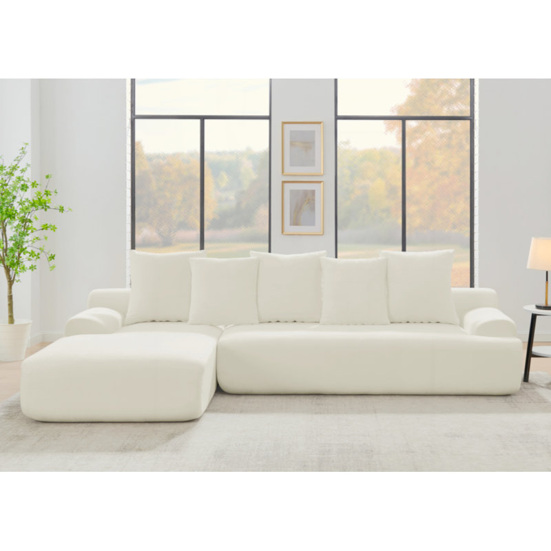 Canapé modulaire modulaire désossé Tavian, Beige