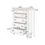 Mobilier de chambre à coucher de luxe 1 pièce