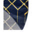 Tapis bleu marine et doré Glam-56547691