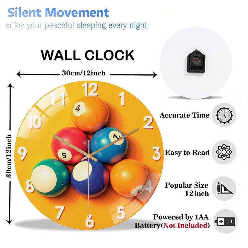 Horloge murale 12 po