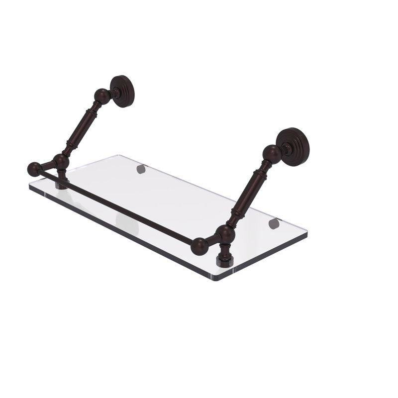 Hertzler Bracket Shelf, Antique Bronze, 7.3" H x 18" W x 8.6" D