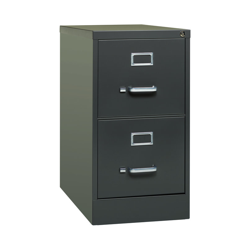 15'' Wide 2 -Drawer Steel File Cabinet, Dark Espresso