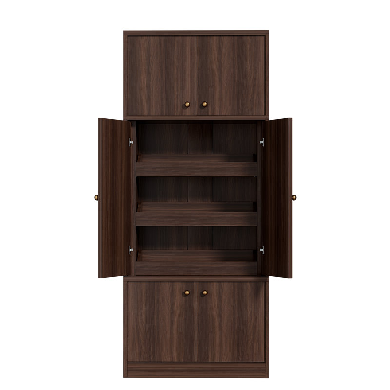 Kitchen Pantry with 6 Doors and pull-out Shelves