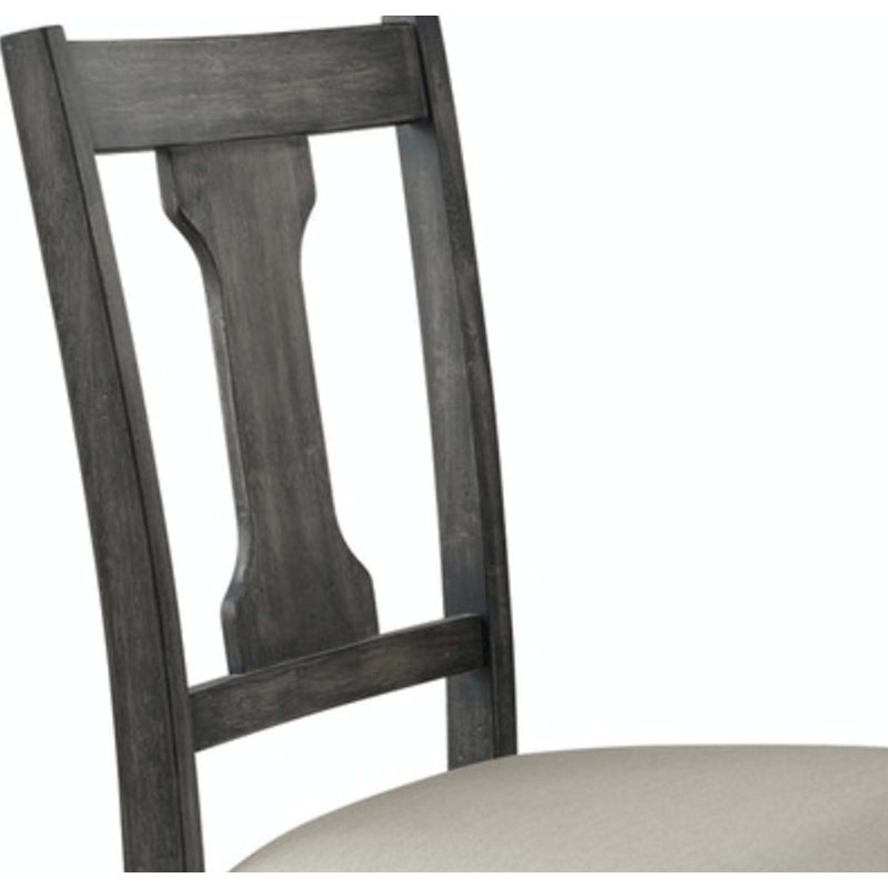 Chaise d'appoint en lin brun clair et gris vieilli, ensemble de 2