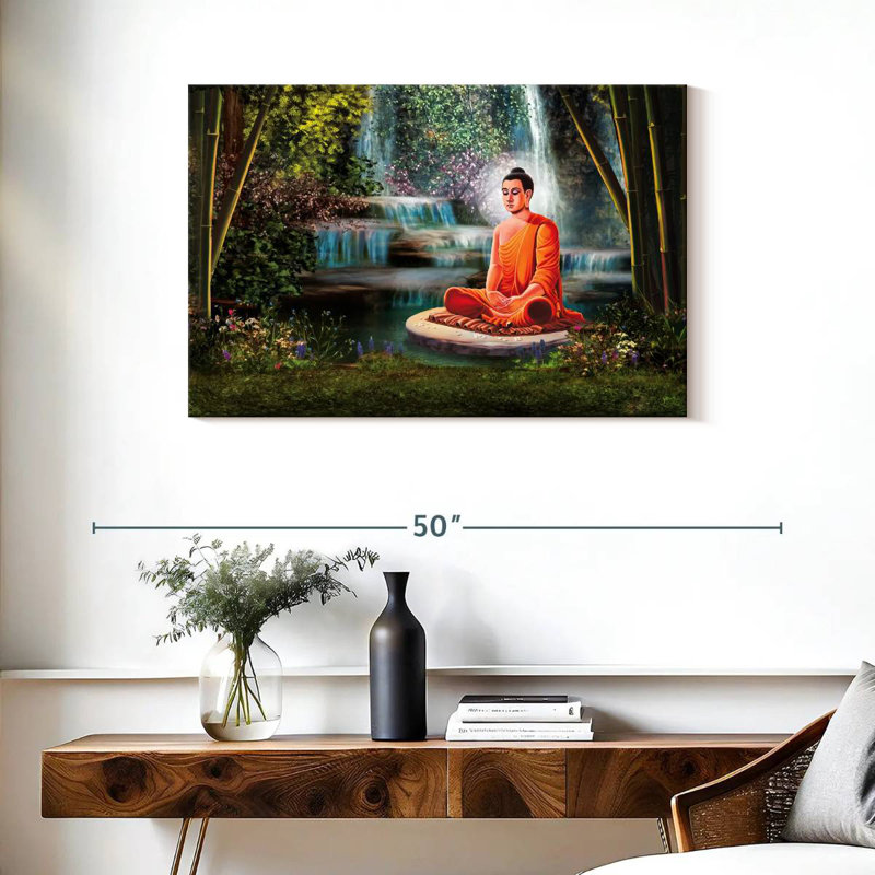 Leisha Hanuman en méditation, H 24 po x l 36 po