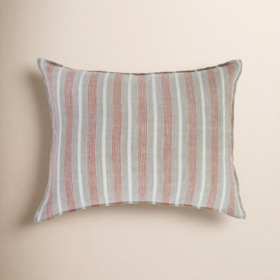 Montecito Striped Linen Throw Pillow