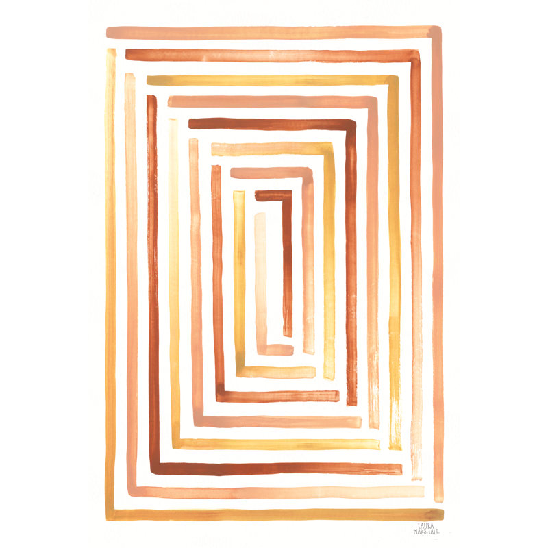 «Desert Sunset II SP» par Laura Marshall - impression sur toile tendue, H 18 po x l 12 po, Non, Toile tendue