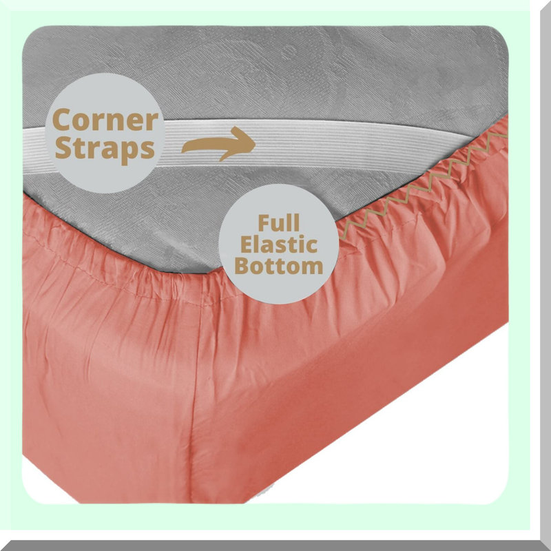 Luxury Misty Rose Twin Sheets Set - Double Brushed 110 GSM 4 Piece Bed Sheets for Twin Size Bed, Hotel Soft Sheets & Pillowcases - Empyrean Twin
