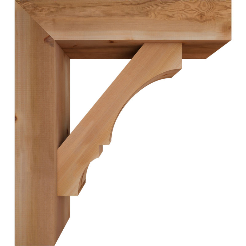 Balboa Block Offset Brace Bracket, 34 x 30, 7 1/2"W Western Red Cedar (Smooth)