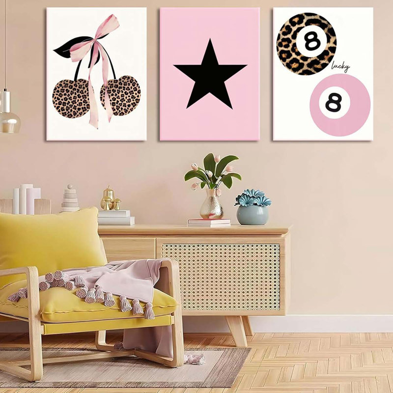 3 Piece Wrapped Canvas Print, 40 cm H x 30 cm W