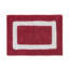 Ensemble de tapis pour salle de bain 2 pièces 100% coton 2370 g / m² Broshouse, tapis de salle de bain touffeté ultra moelleux, super absorbant certifié OEKO-TEX®, réversible, lavable à la machine, confort semblable au spa, rouge / blanc-1897437778-1922298103