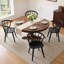 Burkes Solid Wood Arm Chair in Black