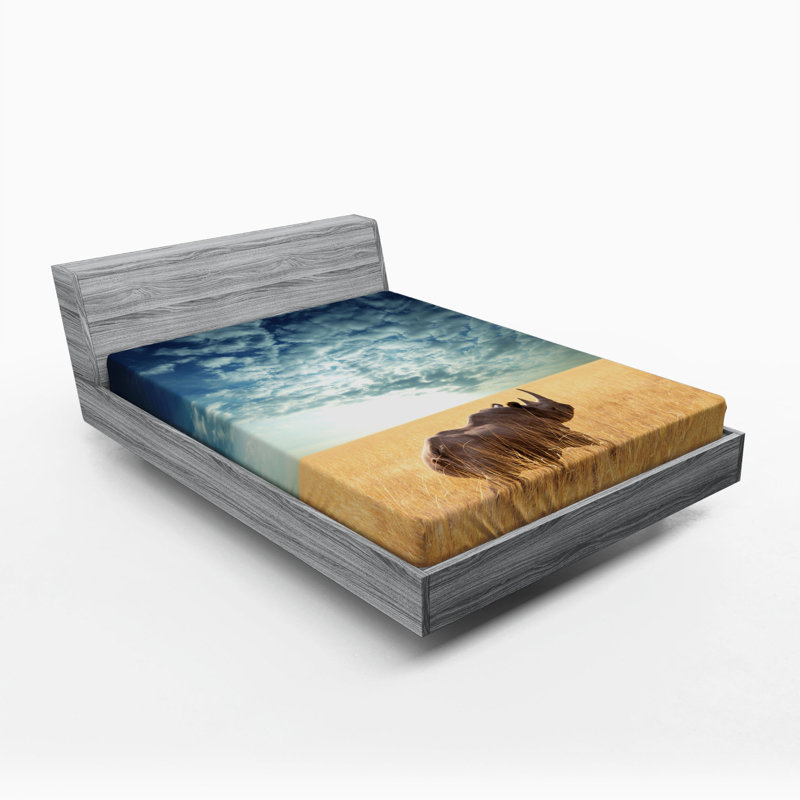Microfiber Patterned Fitted Sheet, Full Fitted Sheet