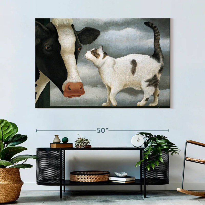 Cat And Cow, 34" H x 51" W