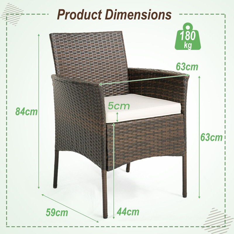 Berube Outdoor Patio Dining Armchair