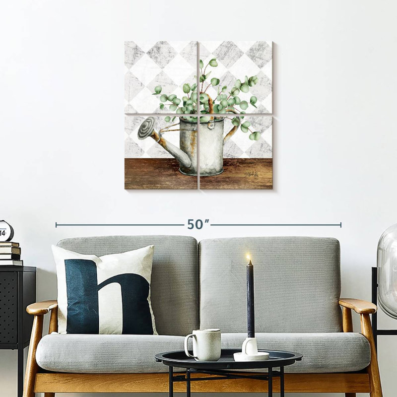 Arrosoir blanc Harnek Eucalyptus, H 26 po x l 26 po