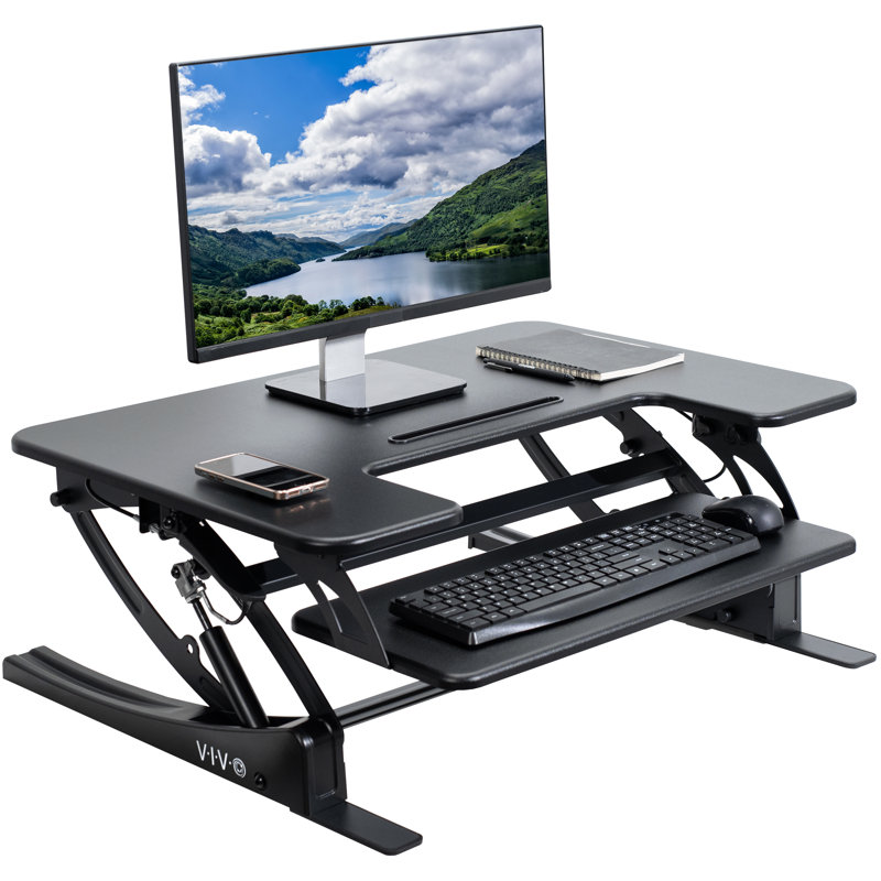 VIVO Height Adjustable 32" Desk Monitor Riser (DESK-V000VS)