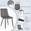 43.5cm H Velvet Upholstered Side Chair-1493712112