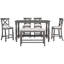 Solid Wood Top Dining Set-1165622759