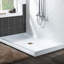 60" x 30" D Single Threshold Shower Panel Base with Drain Assembly and Drain Cover Included, Non-Slip-65134712-65273730