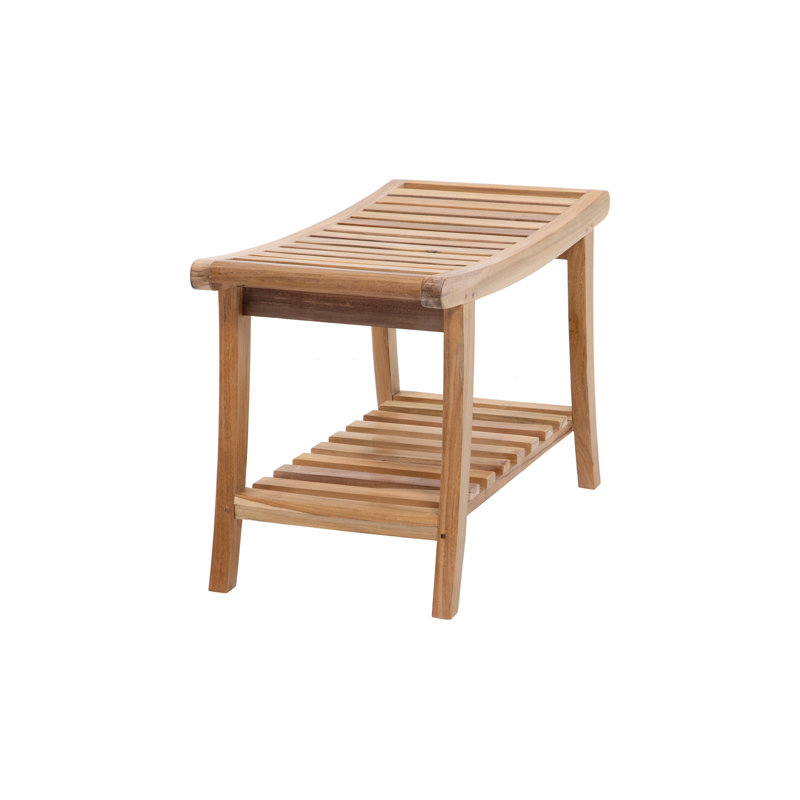 Beyunka 30 in. W Teak Shower Bench