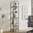 Adrianne 72.2'' H x 15.7'' W Steel Etagere Bookcase-209671252