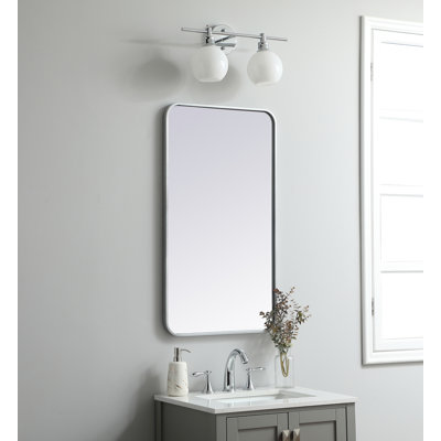 Sabine Metal Rounded Rectangle Wall Mirror