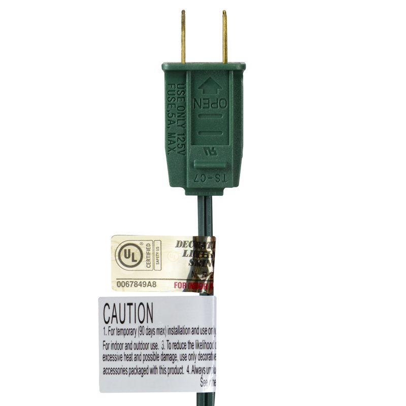 10-Count Clear Transparent Edison Patio Light Set  9Ft Green Wire