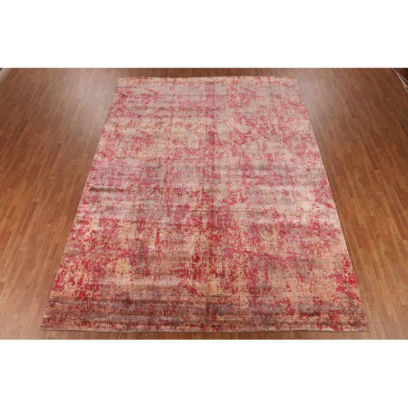 All-Over Handmade Abstract Modern Area Rug 10x13