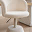 Ensemble de 2 tabourets de bar pivotants à 360 ° à hauteur réglable, chaise de salle à manger rembourrée en chenille moderne-1895781275