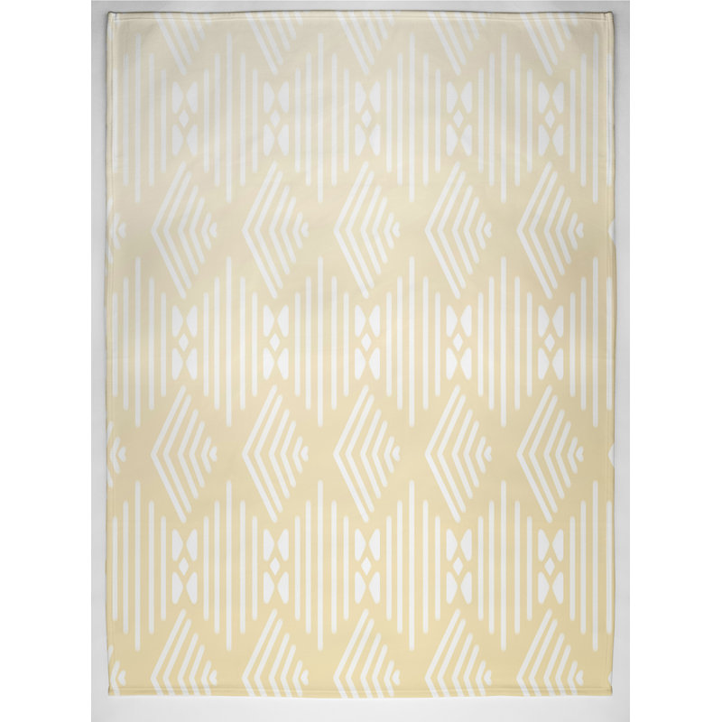 Arya Plain Weave / Muslin Throw Blanket, Yellow