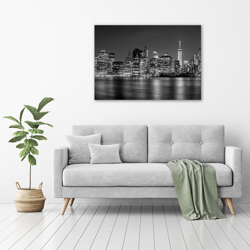 Manhattan By Night - Unframed Art Prints on Glass