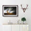 Lone Tree at Dusk in Abstract - Picture Frame Graphic Art Print-55761327-55761328