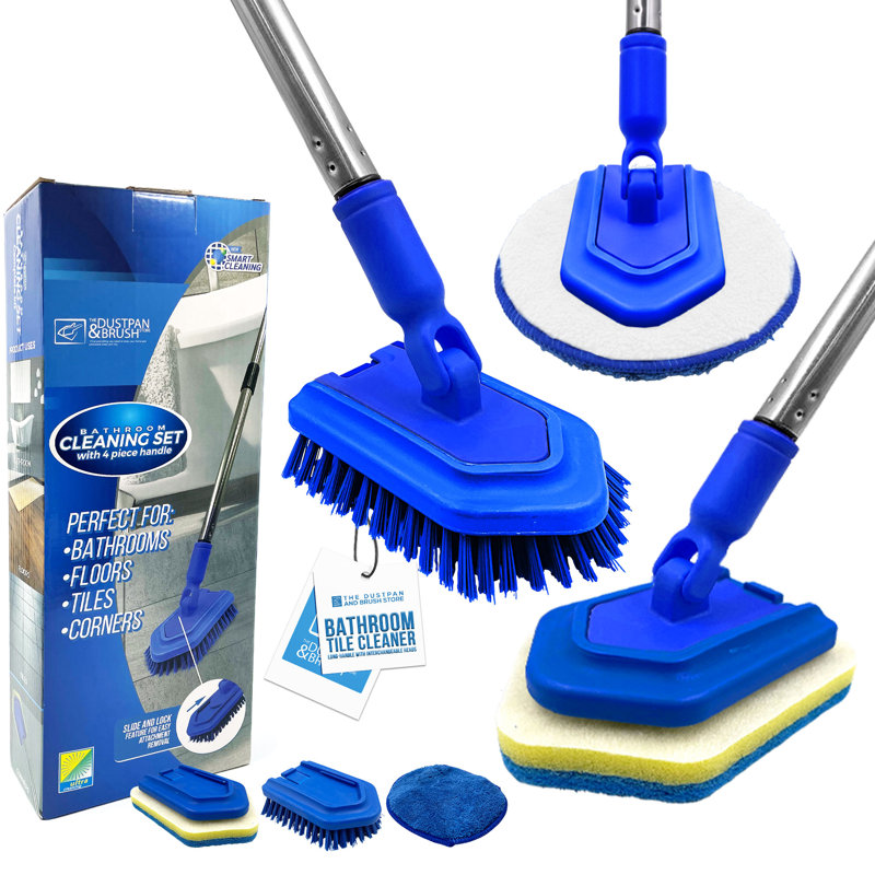 Bathroom Long Handled Tile Cleaning Kit