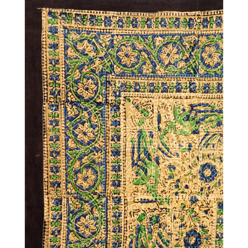 Cody-Paul Floral 100% Cotton Tablecloth, 90" x 60", Green