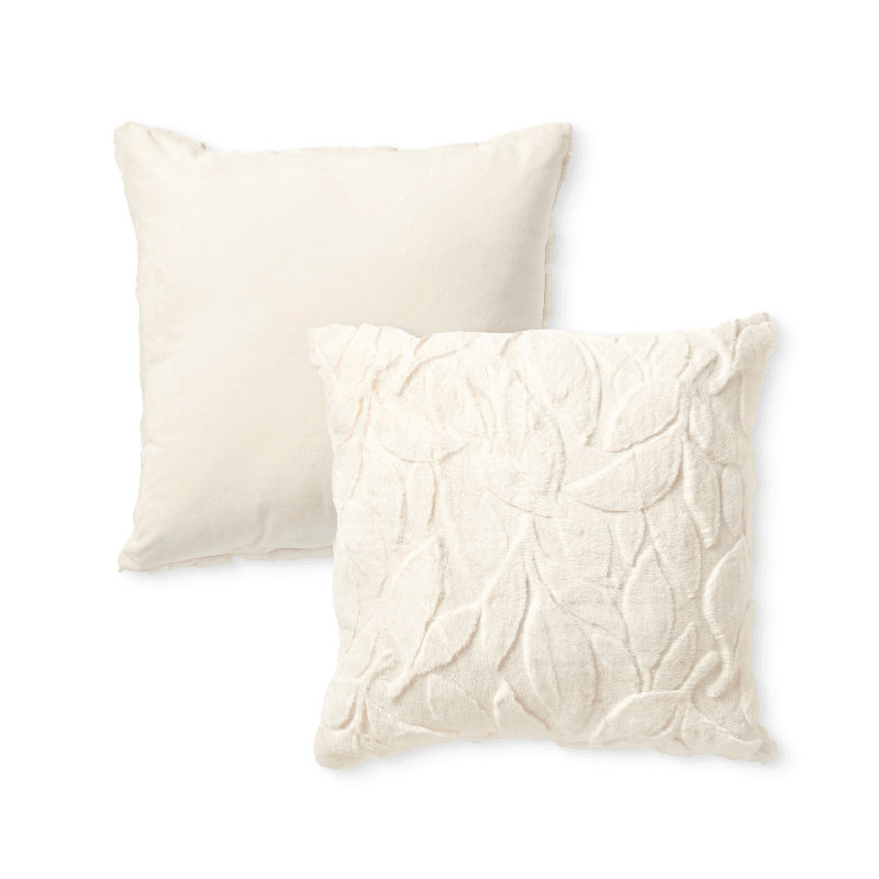 Coussin en fausse fourrure HGTV, Enneigé